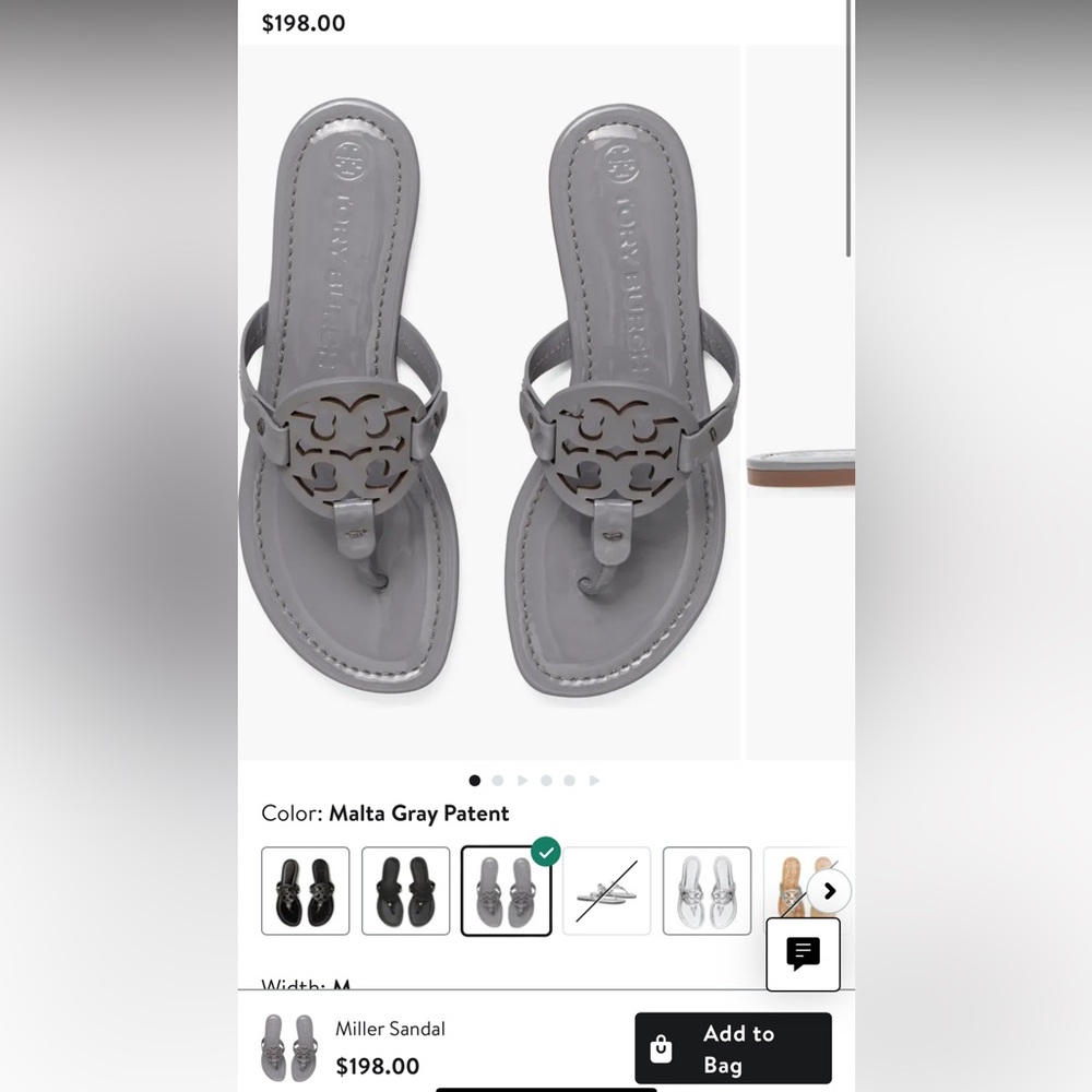 Patent leather miller sandal